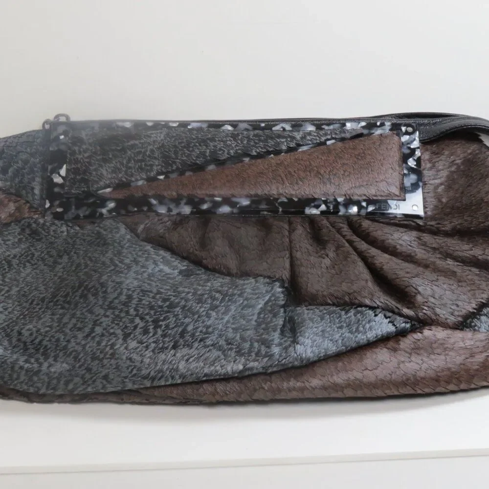 FENDI NAPPA Soft Leather Bag Rare Piece